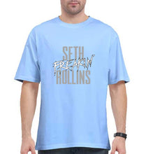Load image into Gallery viewer, Seth Rollins Oversized T-Shirt for Men-Baby Blue-Ektarfa.online
