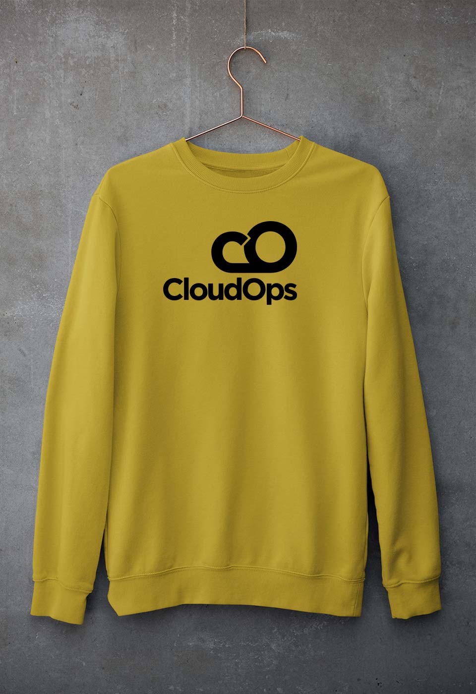CloudOps Sweatshirt for Men/Women-Mustard Yellow-Ektarfa.online