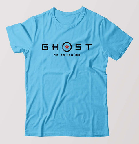 Ghost of Tsushima T-Shirt for Men-Light Blue-Ektarfa.online