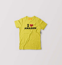Load image into Gallery viewer, I LOVE AMAZON T-Shirt for Boy/Girl-Yellow-Ektarfa.online
