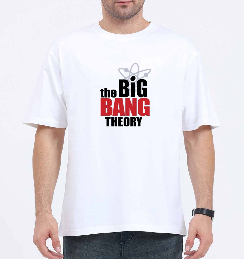 The Big Bang Theory Oversized T-Shirt for Men-White-Ektarfa.online