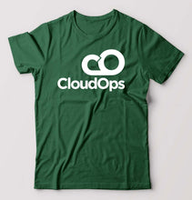 Load image into Gallery viewer, CloudOps T-Shirt for Men-Bottel Green-Ektarfa.online
