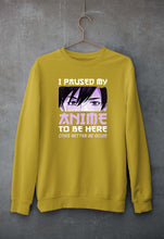 Load image into Gallery viewer, Paused my Anime Sweatshirt for Men/Women
