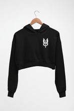 Load image into Gallery viewer, Who Dares Wins Balidaan Army Crop HOODIE FOR WOMEN-Black-Ektarfa.online
