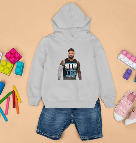 jey uso Kids Hoodie for Boy/Girl-Grey-Ektarfa.online