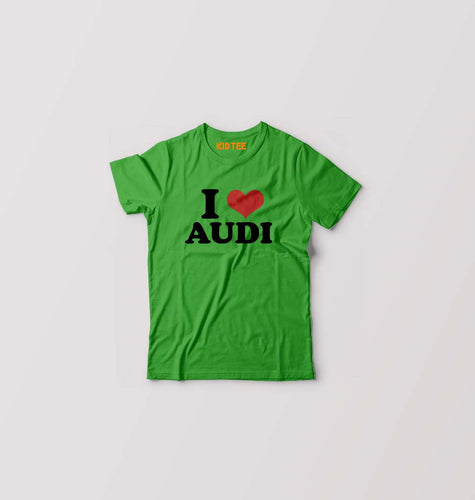 I LOVE AUDI T-Shirt for Boy/Girl-Flag Green-Ektarfa.online
