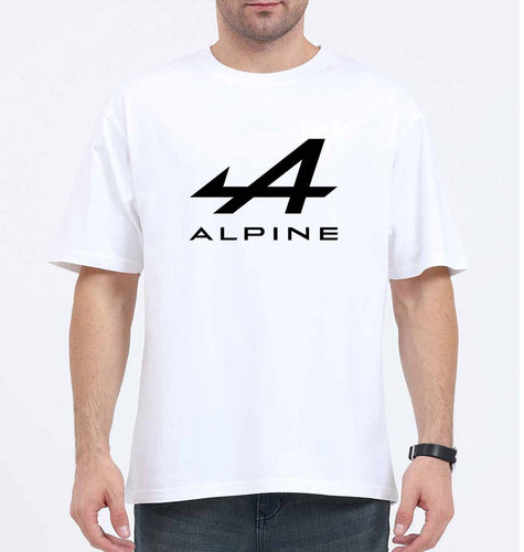 Alpine Oversized T-Shirt for Men-White-Ektarfa.online