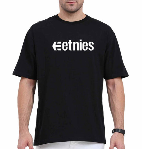 etnies Oversized T-Shirt for Men-Black-Ektarfa.online