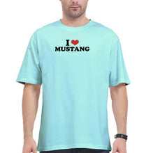 Load image into Gallery viewer, I LOVE  MUSTANG Oversized T-Shirt for Men
