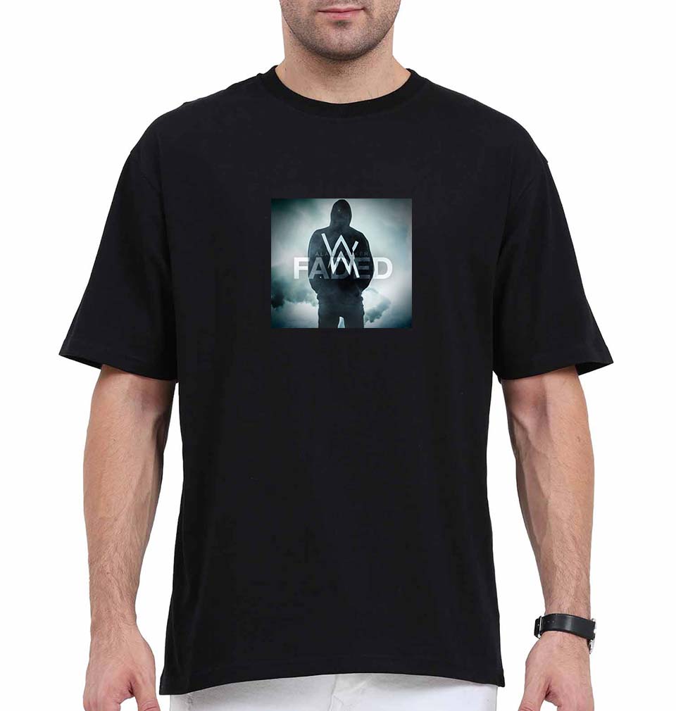 Alan Walker Oversized T-Shirt for Men-Black-Ektarfa.online