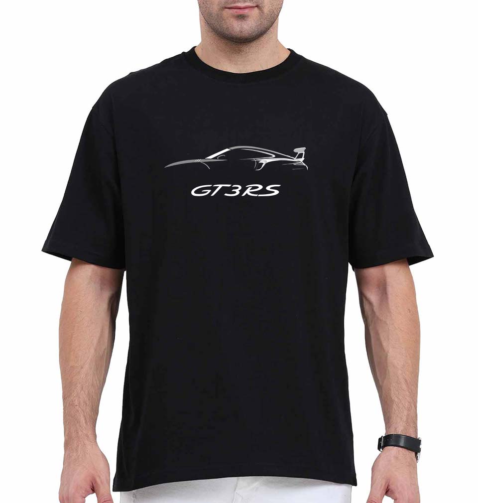 gt3 Oversized T-Shirt for Men-Black-Ektarfa.online