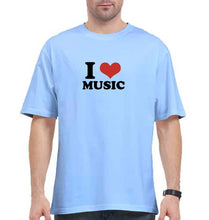 Load image into Gallery viewer, I LOVE MUSIC Oversized T-Shirt for Men
