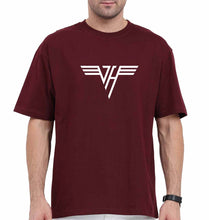 Load image into Gallery viewer, van halen Oversized T-Shirt for Men-Maroon-Ektarfa.online
