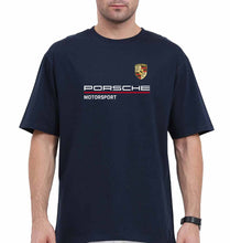 Load image into Gallery viewer, Porsche Oversized T-Shirt for Men-Navy Blue-Ektarfa.online
