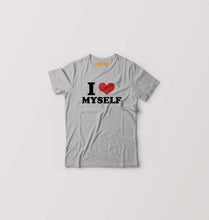 Load image into Gallery viewer, I LOVE MYSELF T-Shirt for Boy/Girl-Grey-Ektarfa.online
