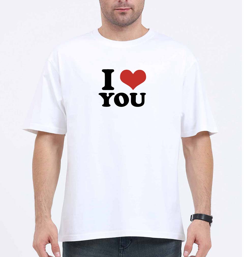 I LOVE YOU Oversized T-Shirt for Men