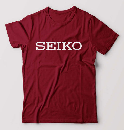 Seiko T-Shirt for Men-Maroon-Ektarfa.online