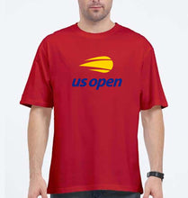 Load image into Gallery viewer, US Open Oversized T-Shirt for Men-Red-Ektarfa.online
