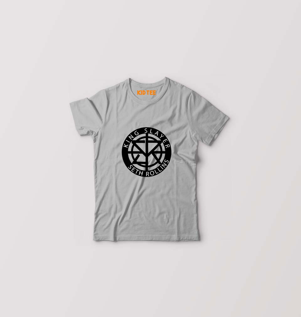 Seth Rollins Kids T-Shirt for Boy/Girl-Grey-Ektarfa.online