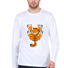 Load image into Gallery viewer, Garfield Full Sleeves T-Shirt for Men-White-Ektarfa.online
