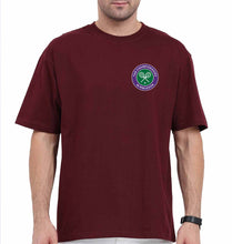 Load image into Gallery viewer, wimbledon Oversized T-Shirt for Men-Maroon-Ektarfa.online
