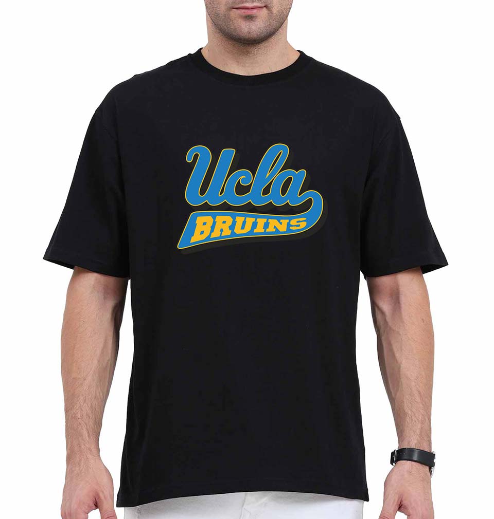 UCLA Bruins Oversized T-Shirt for Men-Black-Ektarfa.online