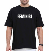 Load image into Gallery viewer, feminist Oversized T-Shirt for Men-Black-Ektarfa.online
