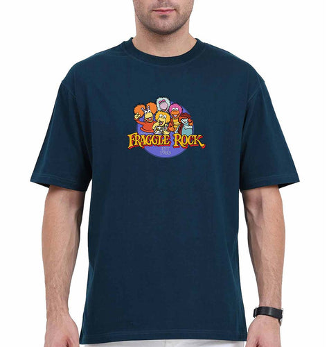 Fraggle Rock Oversized T-Shirt for Men-Petrol Blue-Ektarfa.online