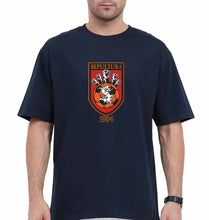 Load image into Gallery viewer, Sepultura Oversized T-Shirt for Men-Navy Blue-Ektarfa.online

