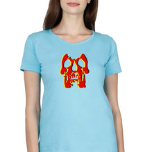 Load image into Gallery viewer, Deftones Skull T-Shirt for Women-SkyBlue-Ektarfa.online
