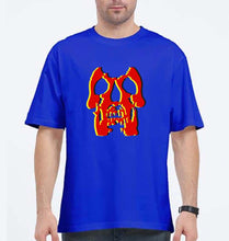 Load image into Gallery viewer, Deftones Skull Oversized T-Shirt for Men-Royal Blue-Ektarfa.online
