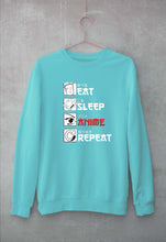 Load image into Gallery viewer, Eat Sleep Anime Repeat Sweatshirt for Men/Women
