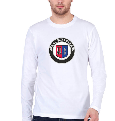 Alpina Full Sleeves T-Shirt for Men-White-Ektarfa.online
