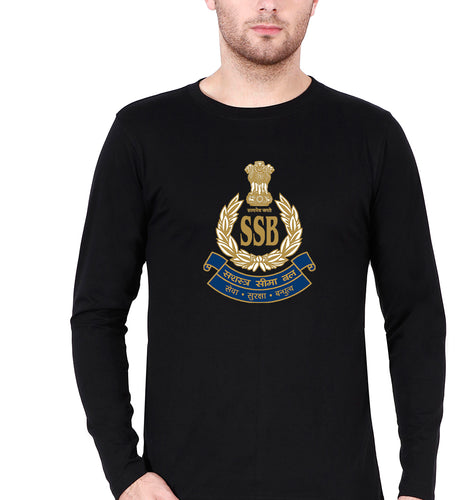 SSB Full Sleeves T-Shirt for Men-Black-Ektarfa.online