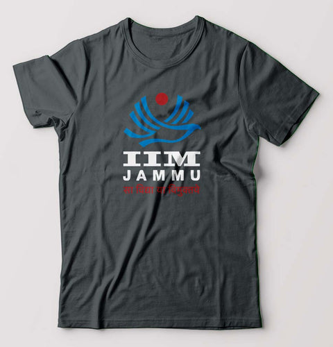 IIM Jammu T-Shirt for Men-Steel grey-Ektarfa.online