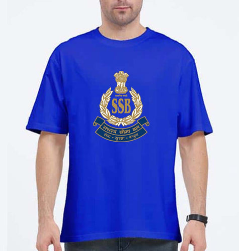 SSB Oversized T-Shirt for Men-Royal Blue-Ektarfa.online