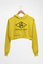 Load image into Gallery viewer, universal audio Crop HOODIE FOR WOMEN-Mustard Yellow-Ektarfa.online
