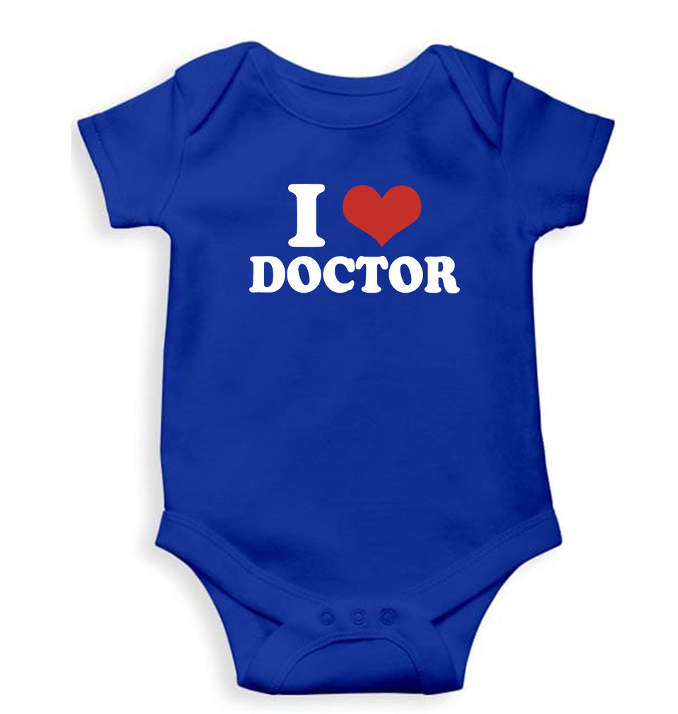 I LOVE DOCTOR Romper For Baby Boy/Girl-Royal Blue-Ektarfa.online