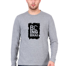 Load image into Gallery viewer, Being Bhai Full Sleeves T-Shirt for Men-Grey Melange-Ektarfa.online
