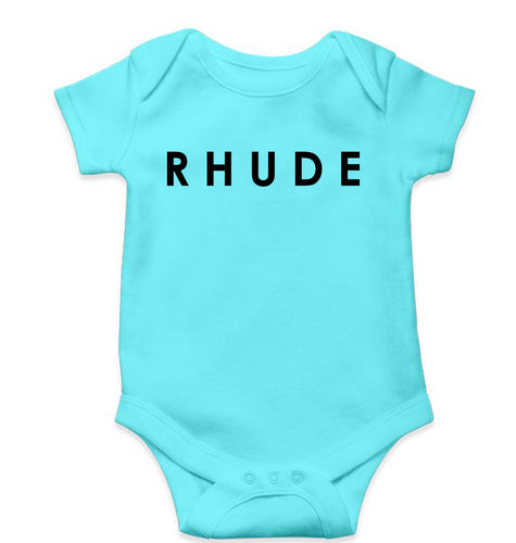 rhude Romper For Baby Boy/Girl-Sky Blue-Ektarfa.online