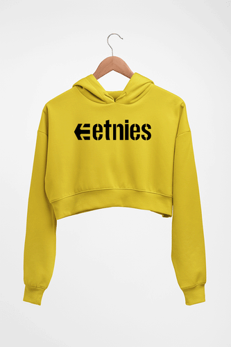 etnies Crop HOODIE FOR WOMEN-Mustard Yellow-Ektarfa.online