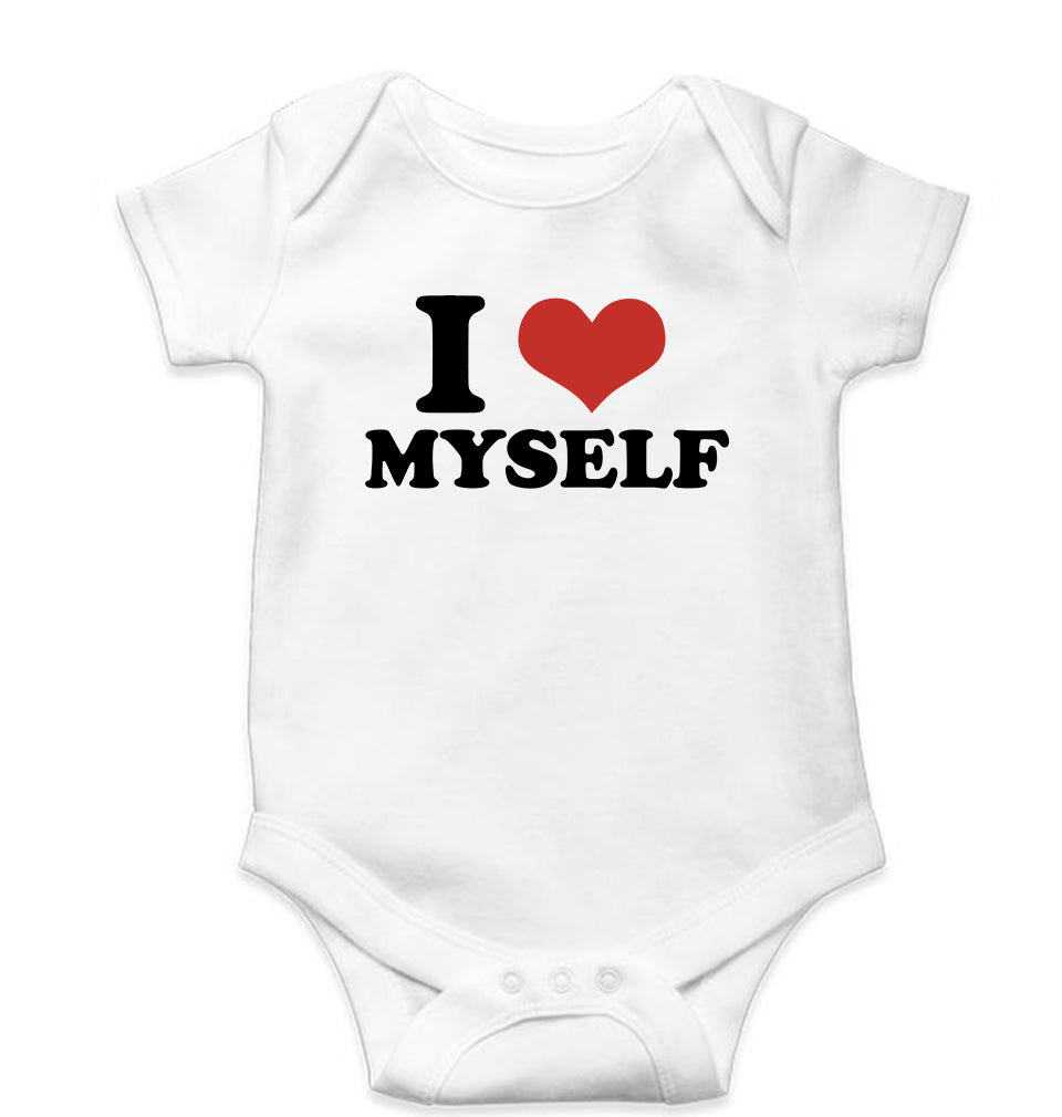 I LOVE MYSELF Romper For Baby Boy/Girl-White-Ektarfa.online