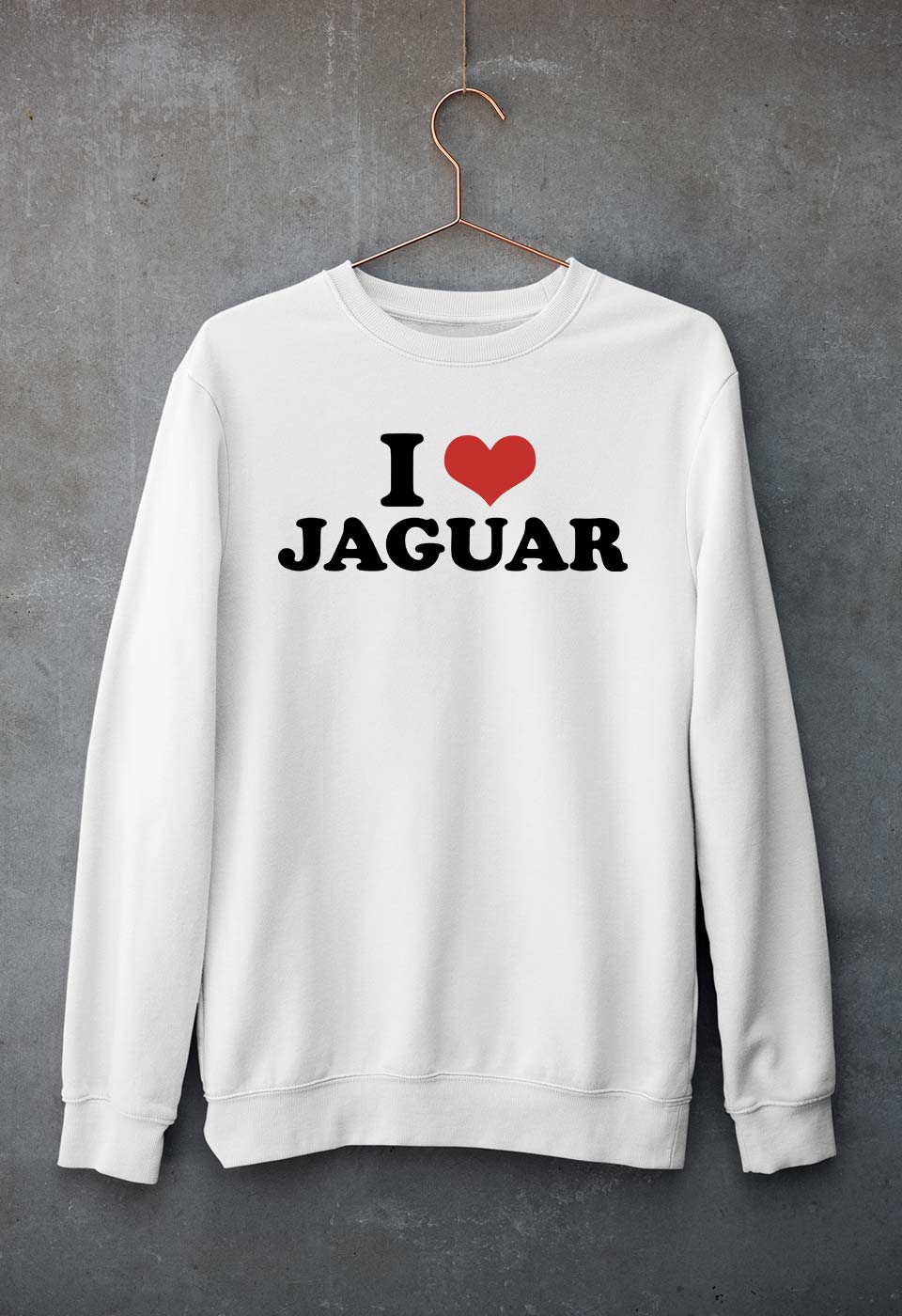 I LOVE JAGUAR Sweatshirt for Men/Women