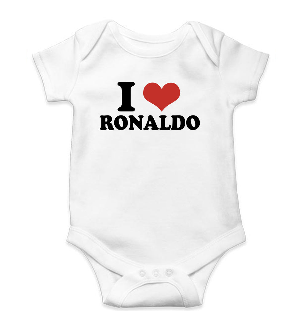 I LOVE RONALDO Romper For Baby Boy/Girl-White-Ektarfa.online
