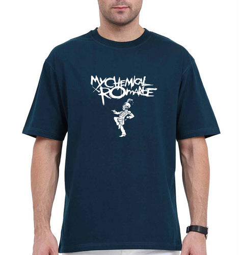 My Chemical Romance (MCR) Oversized T-Shirt for Men-Petrol Blue-Ektarfa.online
