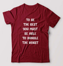 Load image into Gallery viewer, Be the Best T-Shirt for Men-Maroon-Ektarfa.online
