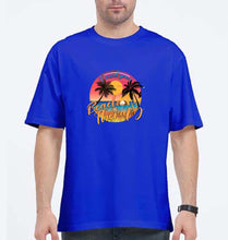 Load image into Gallery viewer, beach therapy Oversized T-Shirt for Men-Royal Blue-Ektarfa.online
