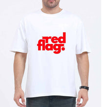 Load image into Gallery viewer, Red Flag Oversized T-Shirt for Men
