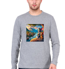 Load image into Gallery viewer, Tom and Jerry Full Sleeves T-Shirt for Men-Grey Melange-Ektarfa.online
