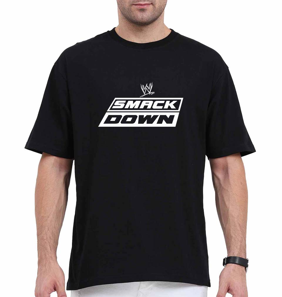 smackdown Oversized T-Shirt for Men-Black-Ektarfa.online
